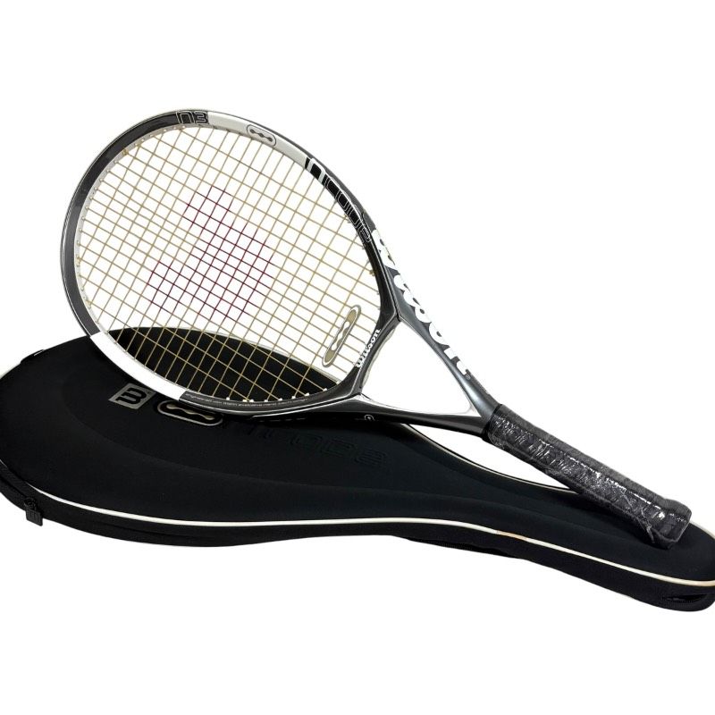 【美品】WILSON nCode N3 115SQ.IN. テニスラケット G1 ブラック ホワイト ケース付 軽量 オーバーサイズ 初中級者向け ウィルソン エヌコード