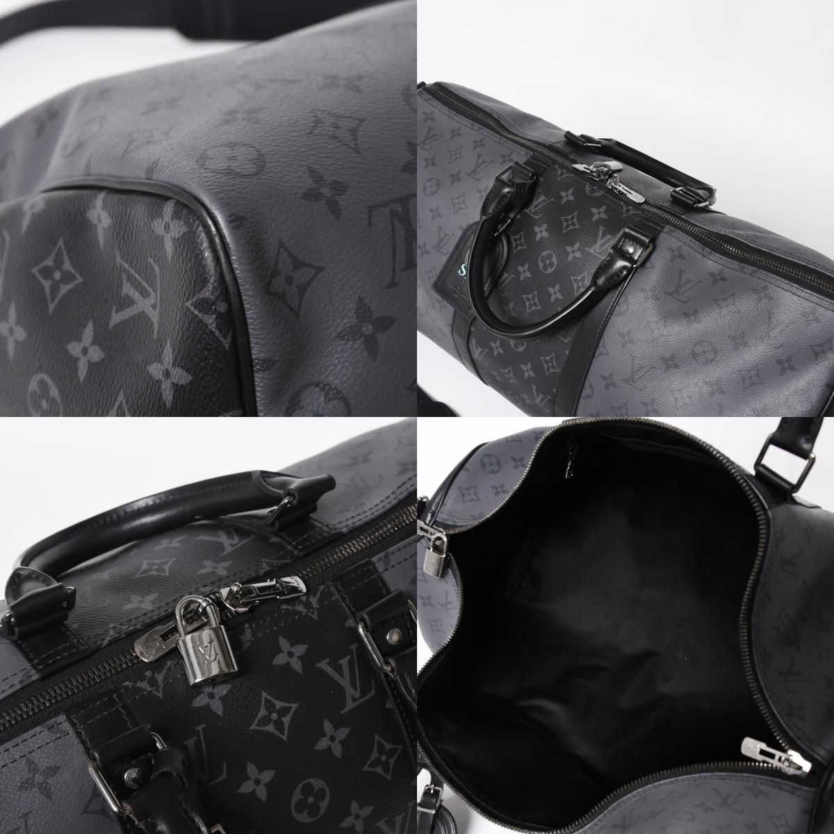 LOUIS LVUITTON ルイヴィトン キーポル・バンドリエール 50 ブラック