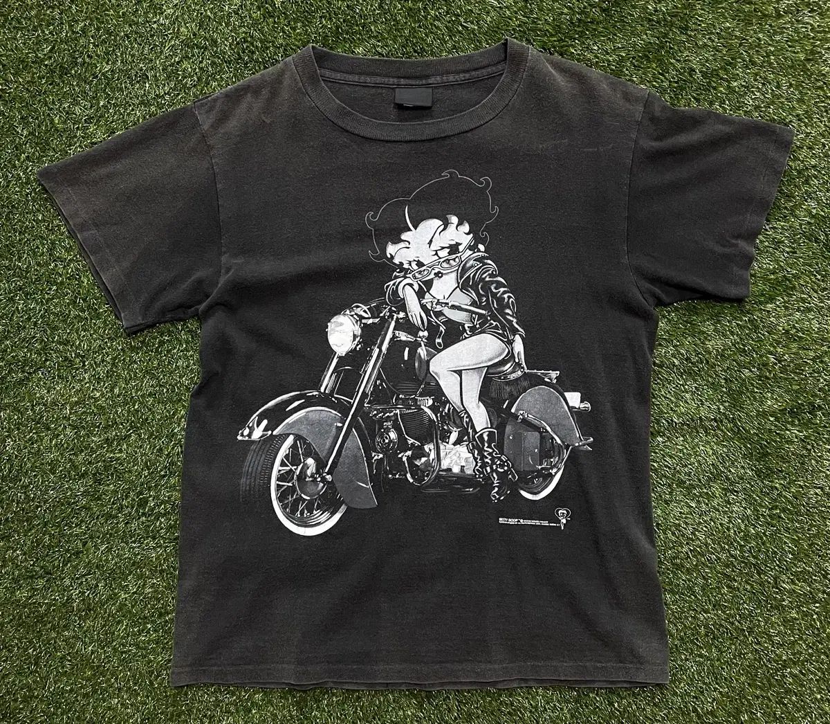 90s ヴィンテージ ベティ ブープ バイカー 半袖Tシャツ