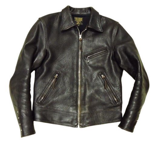 FINE CREEK LEATHERS 5th リミテッド リンドバーグ レザージャケット サイズ38 ブラック ファインクリークレザーズ 中古品▲★(131)