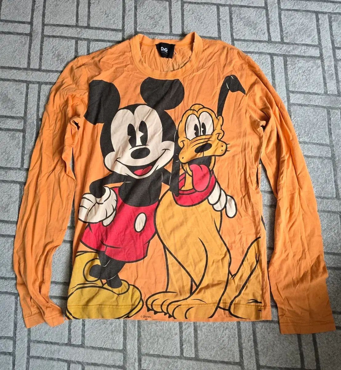 ドルチェ＆ガッバーナ mickey mouse(ミッキーマウス)&pluto(ミッキー&pluto) ロングスリーブ 46サイズ