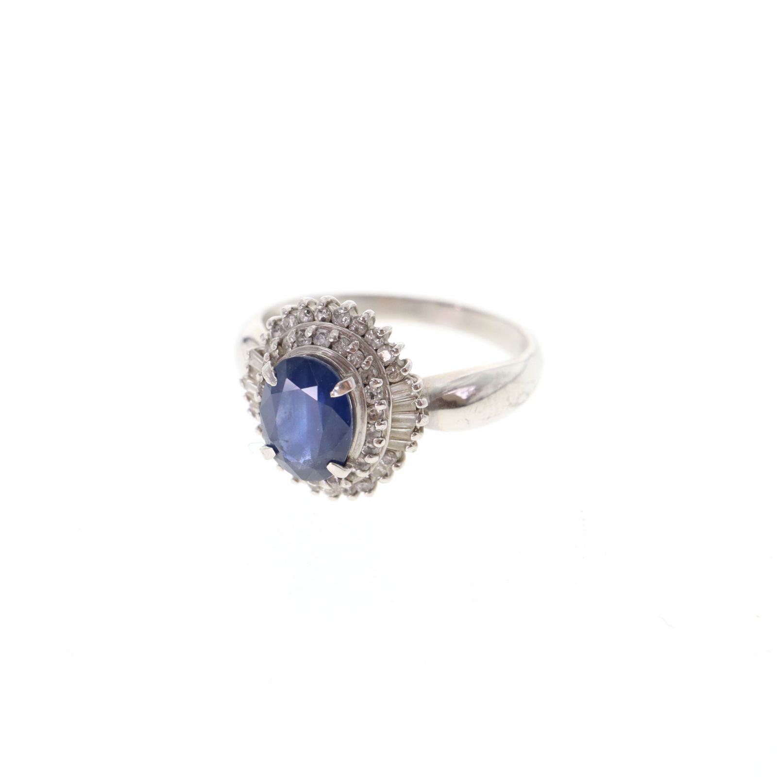 中古】Pt900 石付リング 4.9g 13号 プラチナ アクセサリー - メルカリ