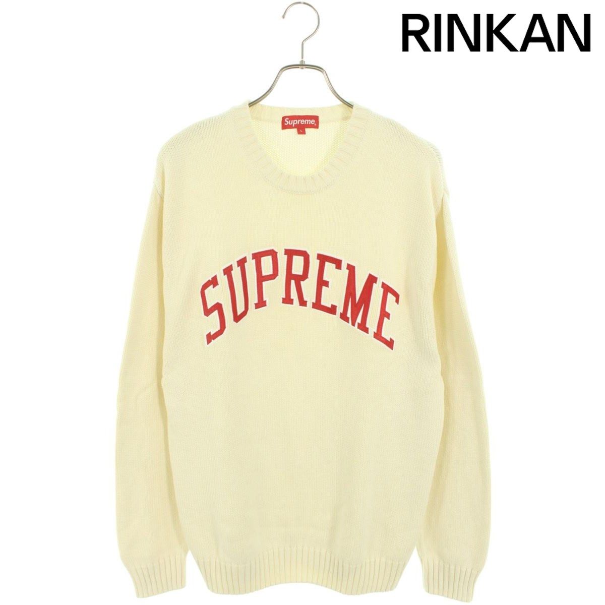 シュプリーム 16SS Tackle Twill Sweater アーチロゴニット メンズ L