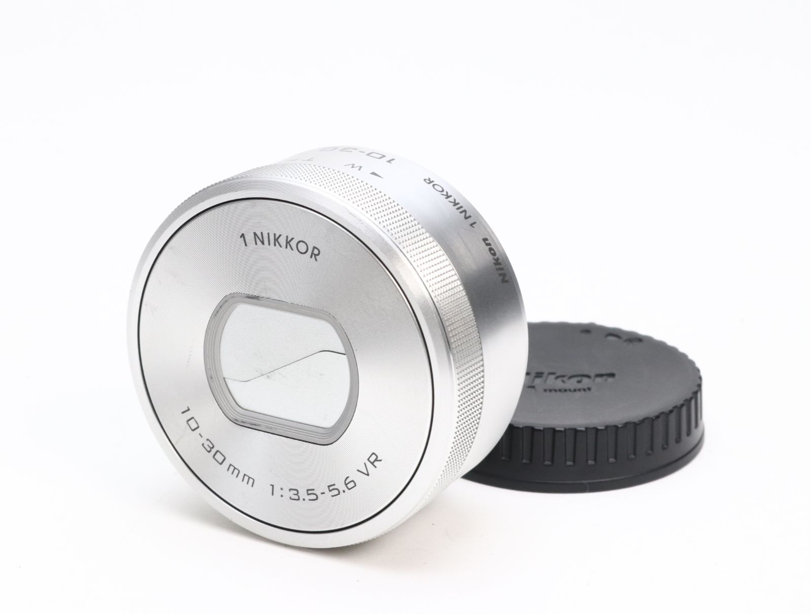 AB- (良品) Nikon ニコン 1 NIKKOR 10-30mm F3.5-5.6 VR PD-ZOOM シルバー 初期不良返品対応 66-258