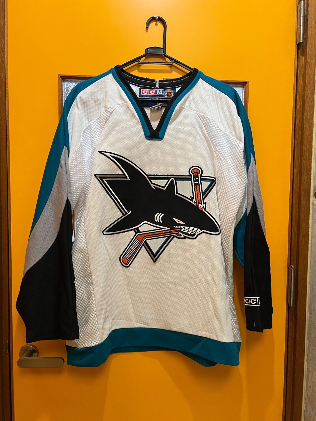 Y【Y12-29】◇ CCM Mサイズ NHL San Jose Sharks/サンノゼ・シャークス 