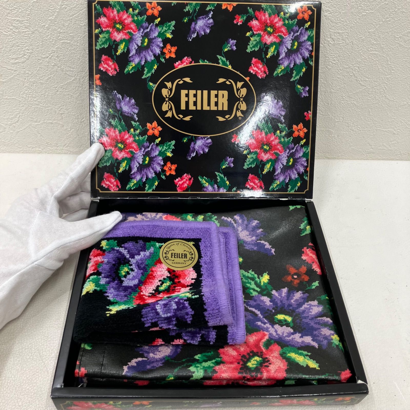 3398 FEILER フェイラー 新品未使用品 ハンドバック タオルハンカチ