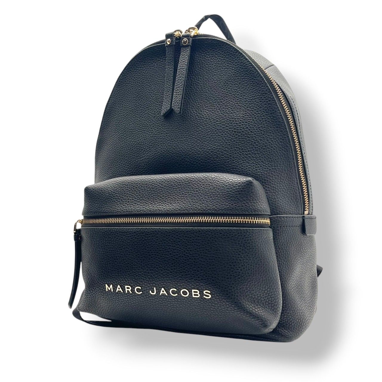 【美品】マークジェイコブス リュック・デイパック エブリデイ エクスプローラー バックパック レザー 革 黒 ブラック メンズ レディース 通勤 通学 ビジネス カジュアル 大容量 旅行 おしゃれ 高級感 シンプル 上品 A4収納 普段使い 鞄 S76