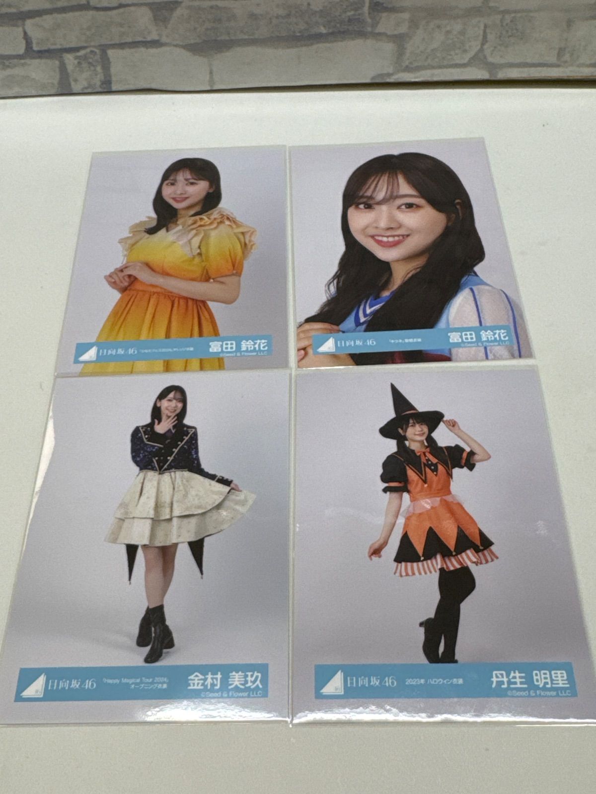 「AkiRin」日向坂　金村未玖　生写真 I7-16】◎ 日向坂46 二期生 富田鈴花・金村美玖・丹生明里 生写真 4点