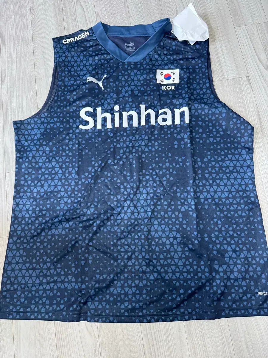 プーマ PUMA バレーボール 韓国国家代表 ノースリーブ 練習服
