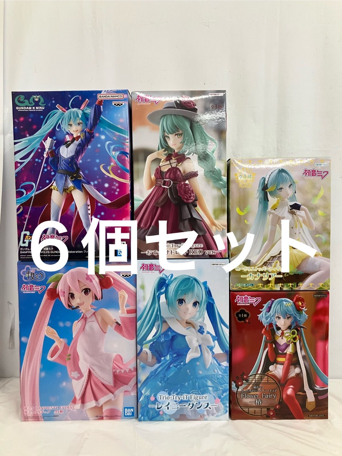 未開封 初音ミク フィギュア まとめ 各種6個セット LF6B41 f107