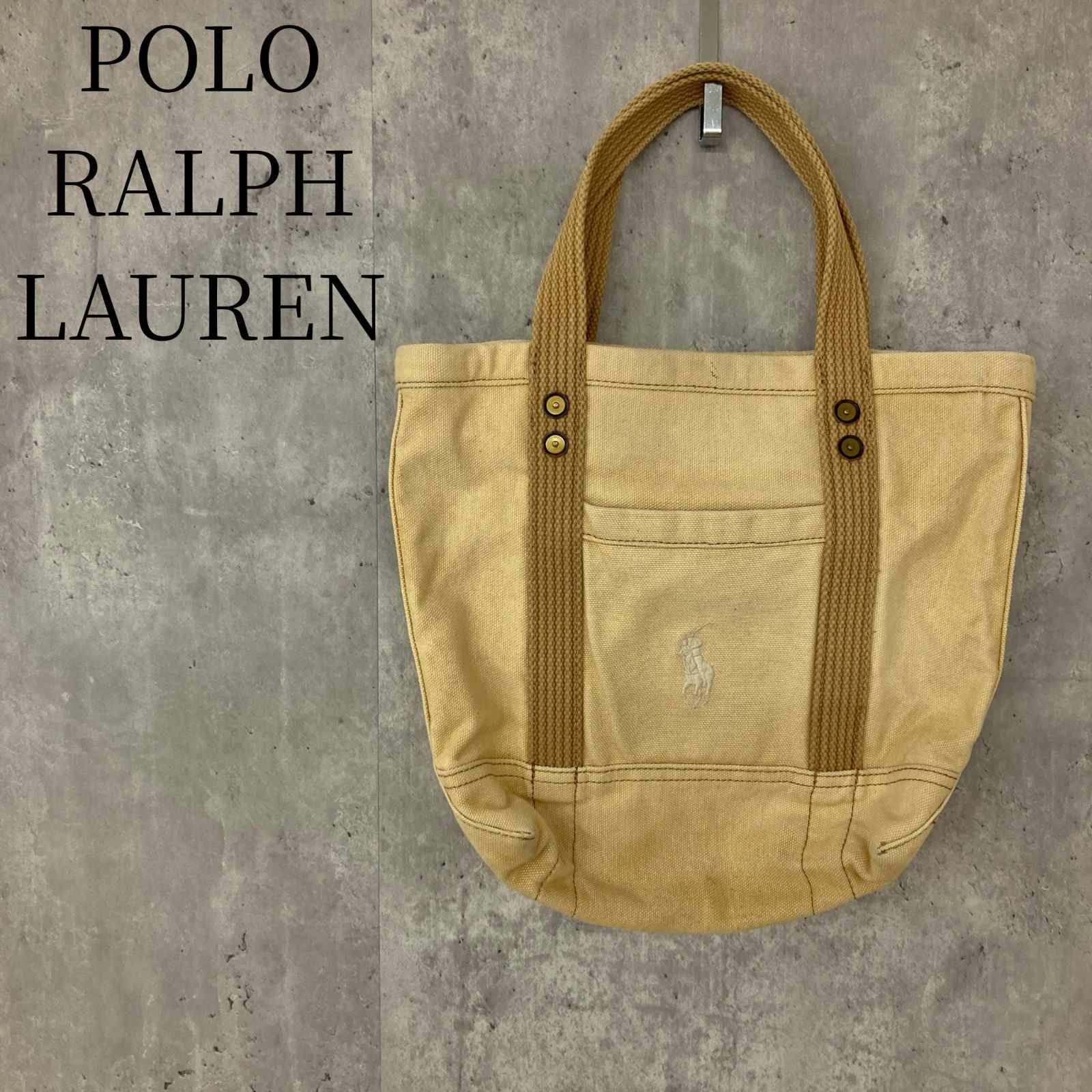 POLO RALPH LAUREN ポロ ラルフローレン キャンバス トートバッグ 