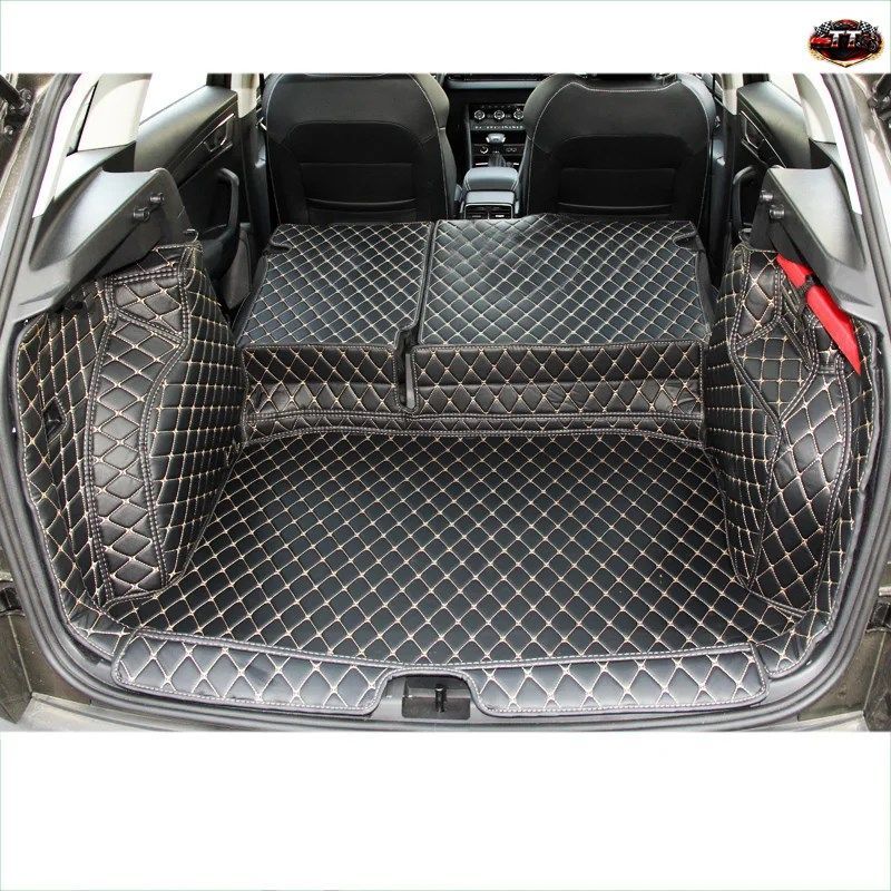 シュコダ カミク用レザー製トランクマット カーゴライナー ラグ カーペット 2019 2020 ブーツスタイリング