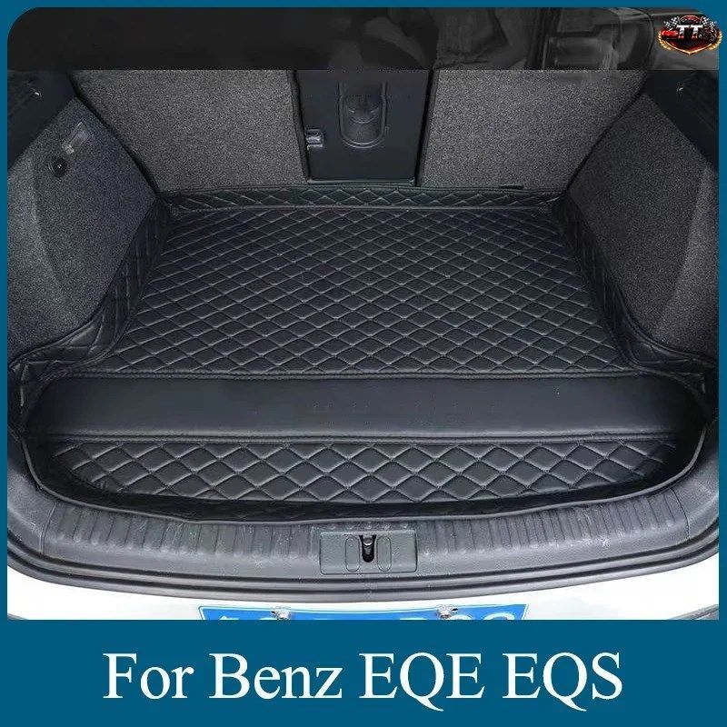 メルセデスベンツ EQS EQE 2025 2023 2024 用 レザー製リアカーゴトランク防水カーペット収納パッド