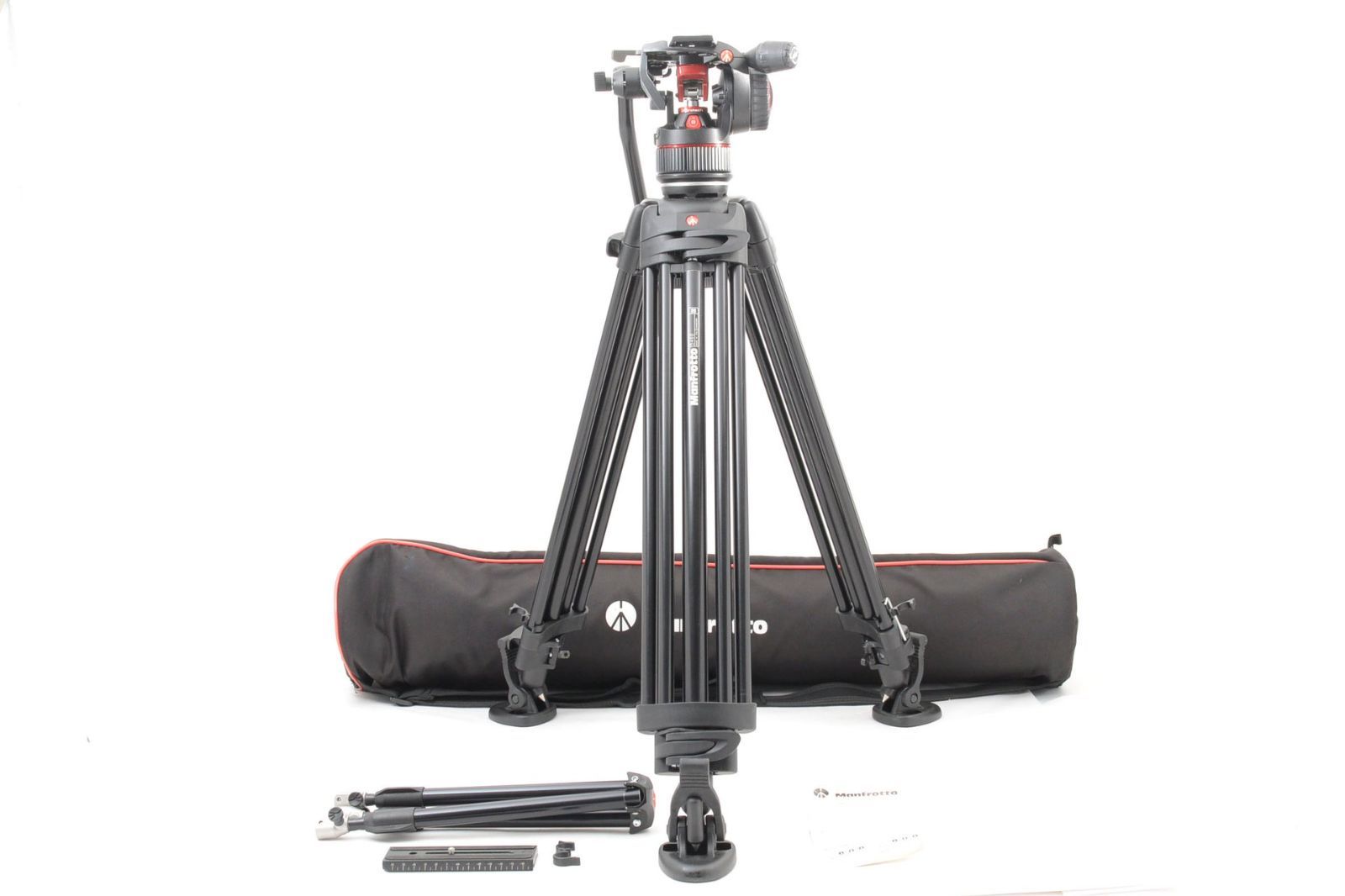 ★良品★ マンフロット MANFROTTO 546GB 三脚 + 504 HD 雲台セット OO4451 #165