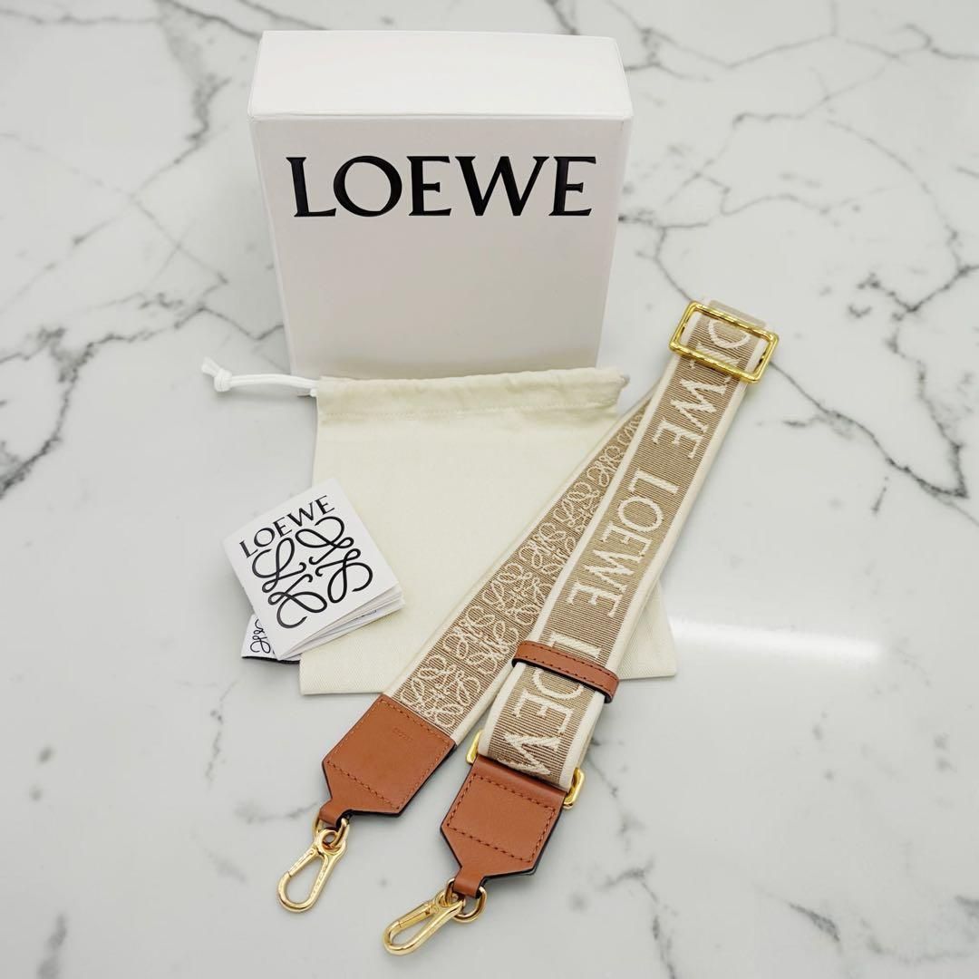 ⭐️美品⭐️ ロエベ アナグラム ロゴ ショルダーストラップ ブラウン