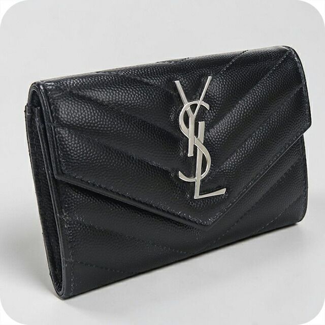 サンローラン SAINT LAURENT 財布 レディース 414404 モノグラム スモール エンベロープウォレット