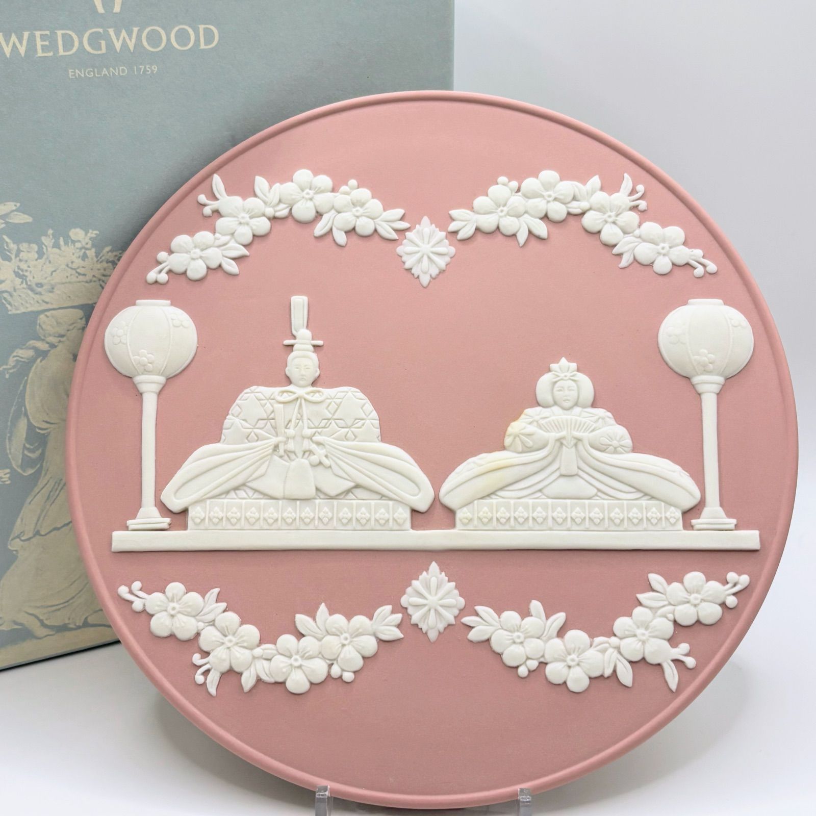 ウェッジウッド ガールズセレブレーション ジャスパー ひな祭り ひな人形 ピンク 箱付】【希少】WEDGWOOD ウェッジウッド ジャスパー 雛ドール プレート