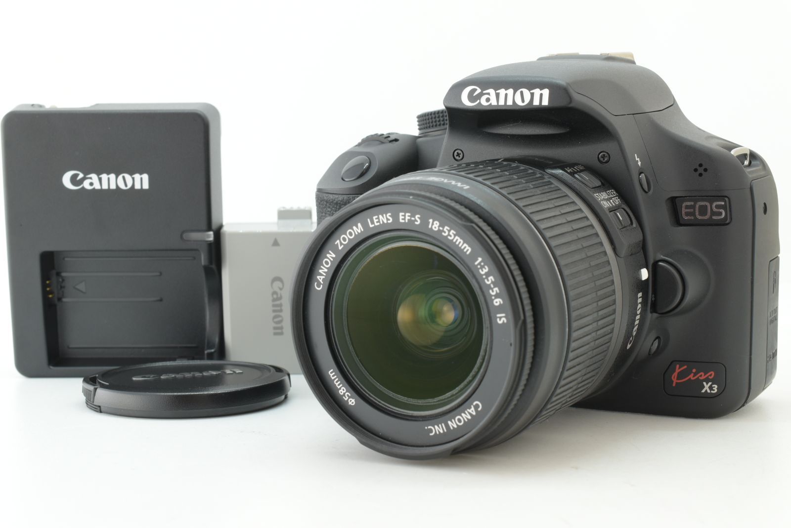 美品 シャッターカウント 4447回】Canon EOS Kiss X3 EF-S 18-55mm f3