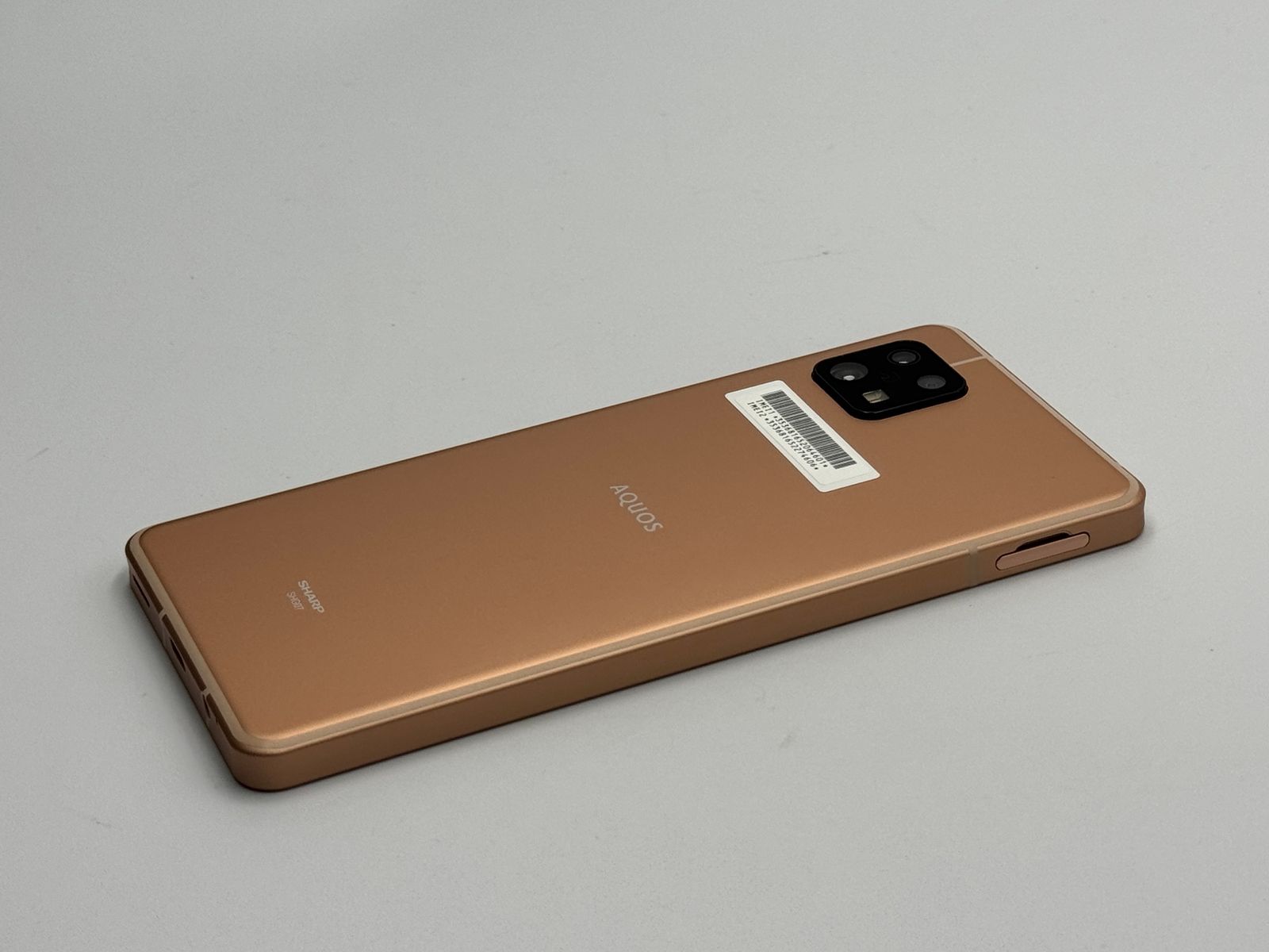 箱付き訳あり中古B】AQUOS sense6s SHG07 ライトカッパー SIMフリー 白
