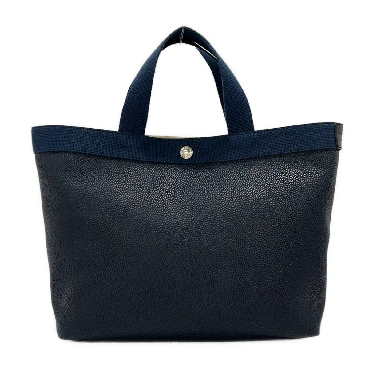 Herve Chapelier(エルベシャプリエ) トートバッグ コーテッドキャンバススクエアトートB5M ダークネイビー GPライン