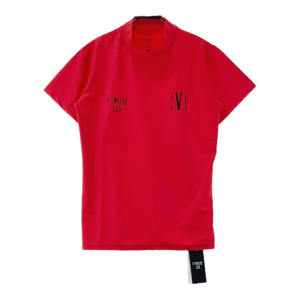 サイズ：1 V12 ヴィトゥエルヴ LUX ハイネック 半袖Tシャツ レッド系 [240101722639] ゴルフウェア レディース ストスト