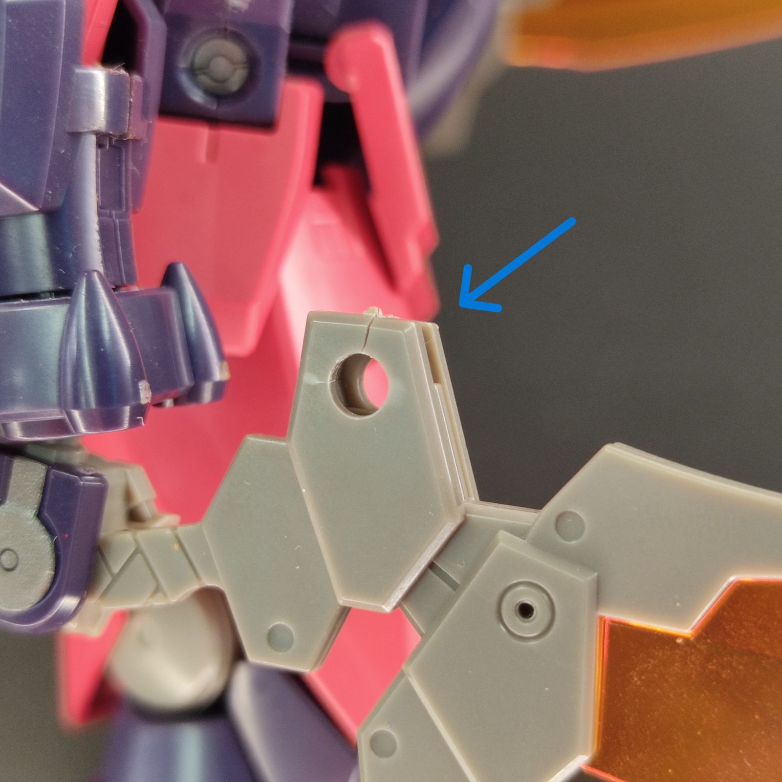 ガンプラ【ジャンク品/キズ、破損あり】 HGBD 1/144 オーガ刃－X 完成