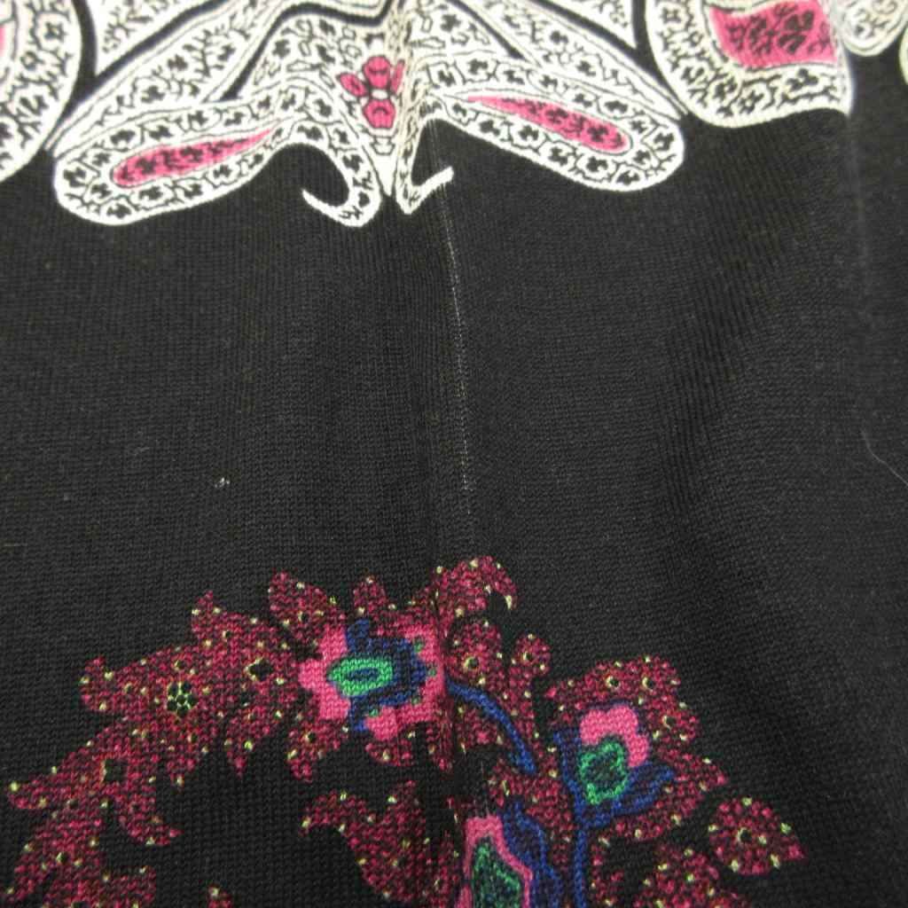 エトロ ETRO 長袖ニットプルオーバー セーター 絹 シルク 42 白