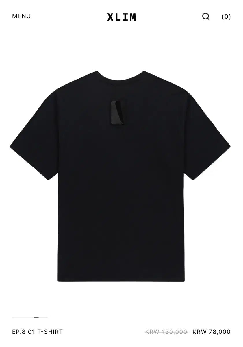 XLIM EP 8 01 Tシャツ ブラック