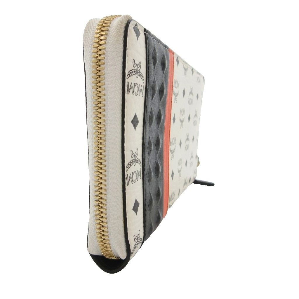 エムシーエム MCM 長財布 ロングウォレット スタッズ モノグラム柄