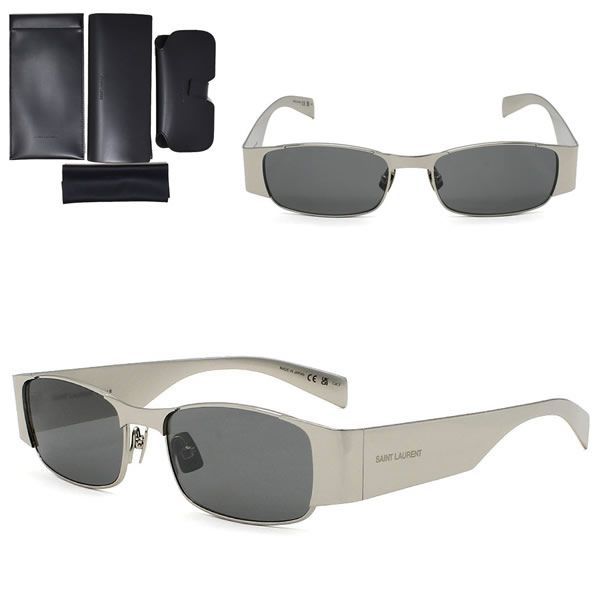 サンローラン サングラス SAINT LAURENT SL 738 001 サングラス SL738-001 ノーズパット シルバー グレー メンズ レディース ユニセックス