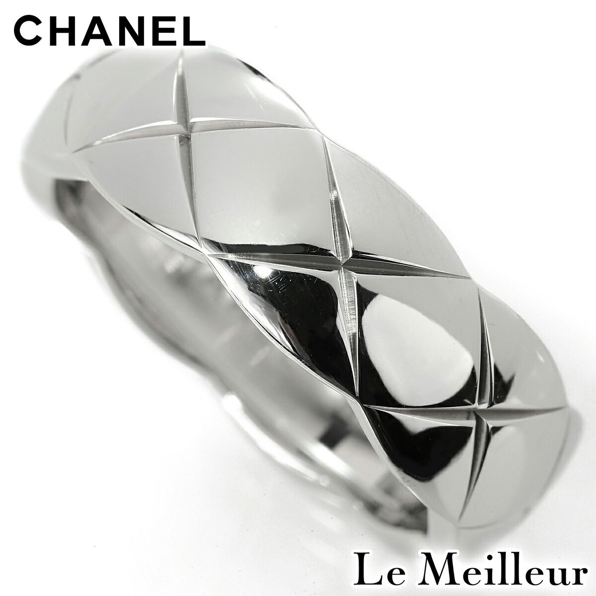 【新品仕上済】 CHANEL ココ クラッシュ ホワイトゴールド K18WG リング 15号 レディース 返品OK 224,000円