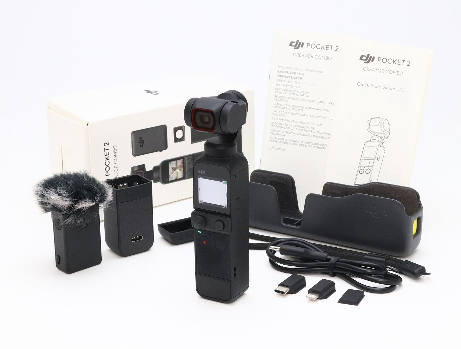 AB+ (良品) DJI ディー ジェイ アイ POCKET 2 CREATOR COMBO ブラック 初期不良返品対応 66-166