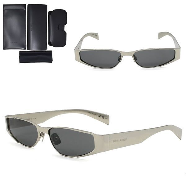 サンローラン サングラス SAINT LAURENT SL 739 001 サングラス SL739-001 ノーズパット シルバー グレー メンズ レディース ユニセックス