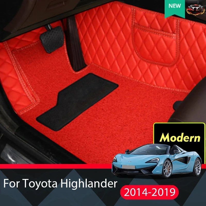 トヨタ ハイランダー 2014 - 19 7 シート用カーペットインテリアフロアマット