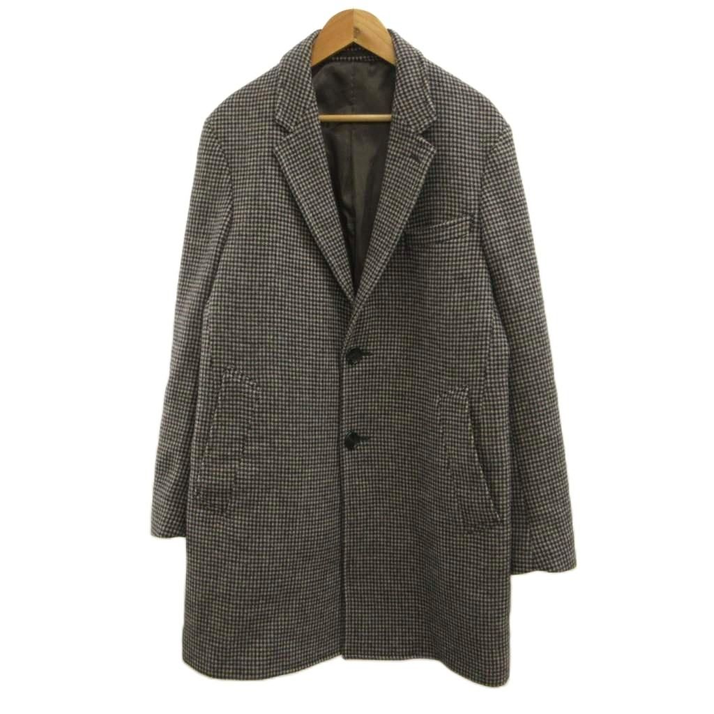 M12913【定価¥17万円相応】ユナイテッドアローズ ウールコート 千鳥格子 ユナイテッドアローズ A DAY IN THE LIFE UNITED ARROWS コート ウール