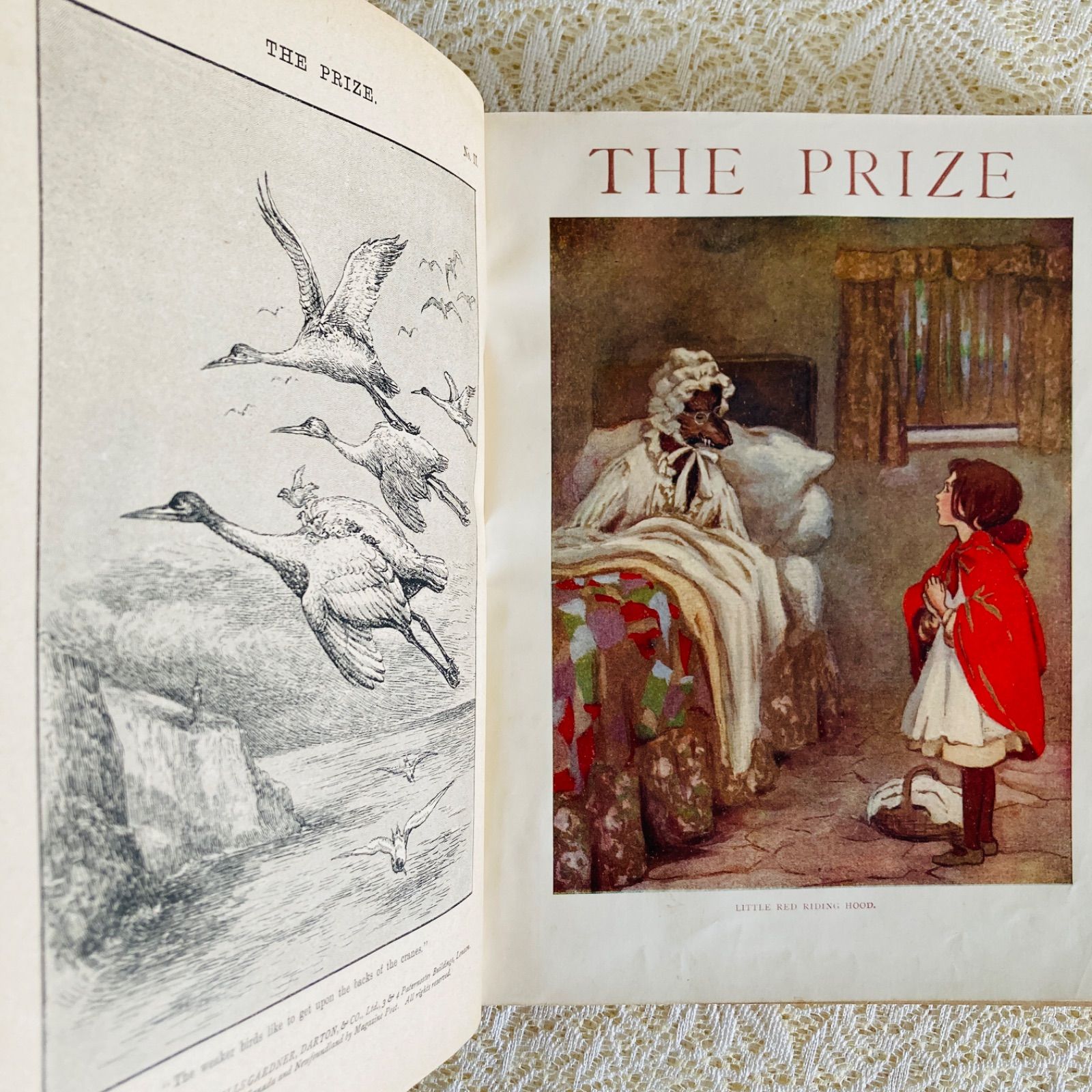 1915年デュラック稀少で美しいアンティーク古書　洋書　絵本　画集　児童書 アンティーク児童書 The Prize 1915年 カラー図版12点収録 洋書・古書