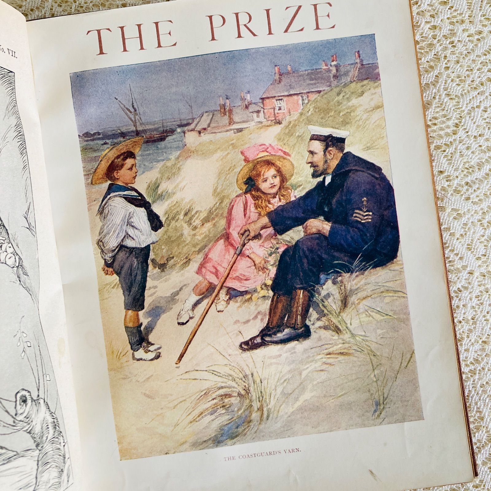 アンティーク児童書 The Prize 1915年 カラー図版12点収録 洋書・古書