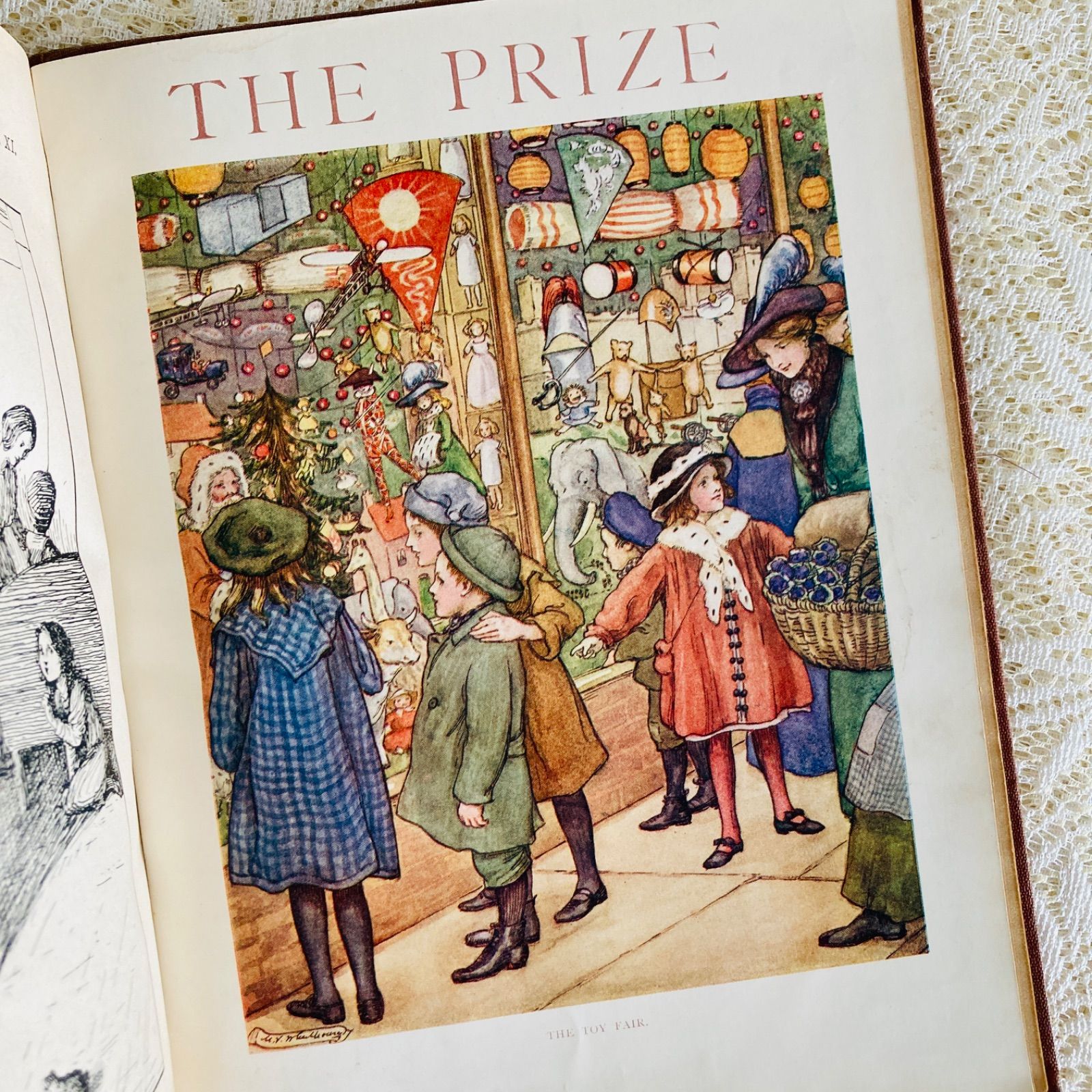 アンティーク児童書 The Prize 1915年 カラー図版12点収録 洋書・古書