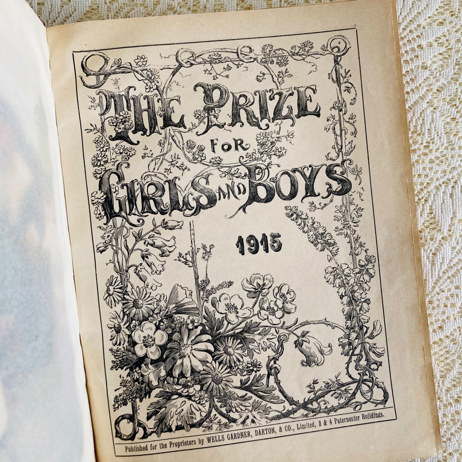アンティーク児童書 The Prize 1915年 カラー図版12点収録 洋書・古書