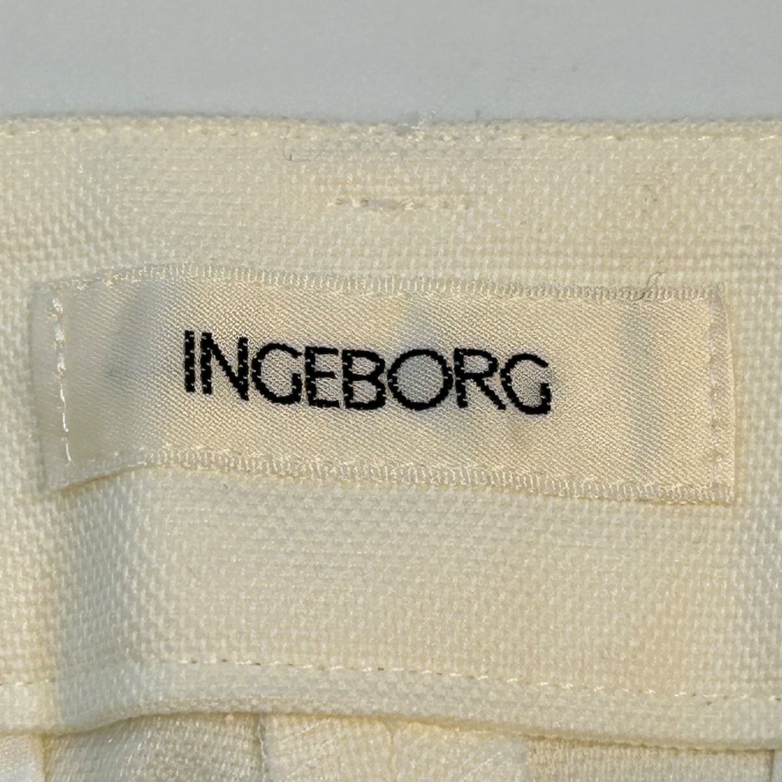 新品 タグ付 未使用 INGEBORG インゲボルグ ストレッチレースパンツ 裾レース 2WAY レース ストレッチ クリーム サイズ13 レディース 春 夏 ゴーゴー古着マルイファミリー溝口店 18 No.927