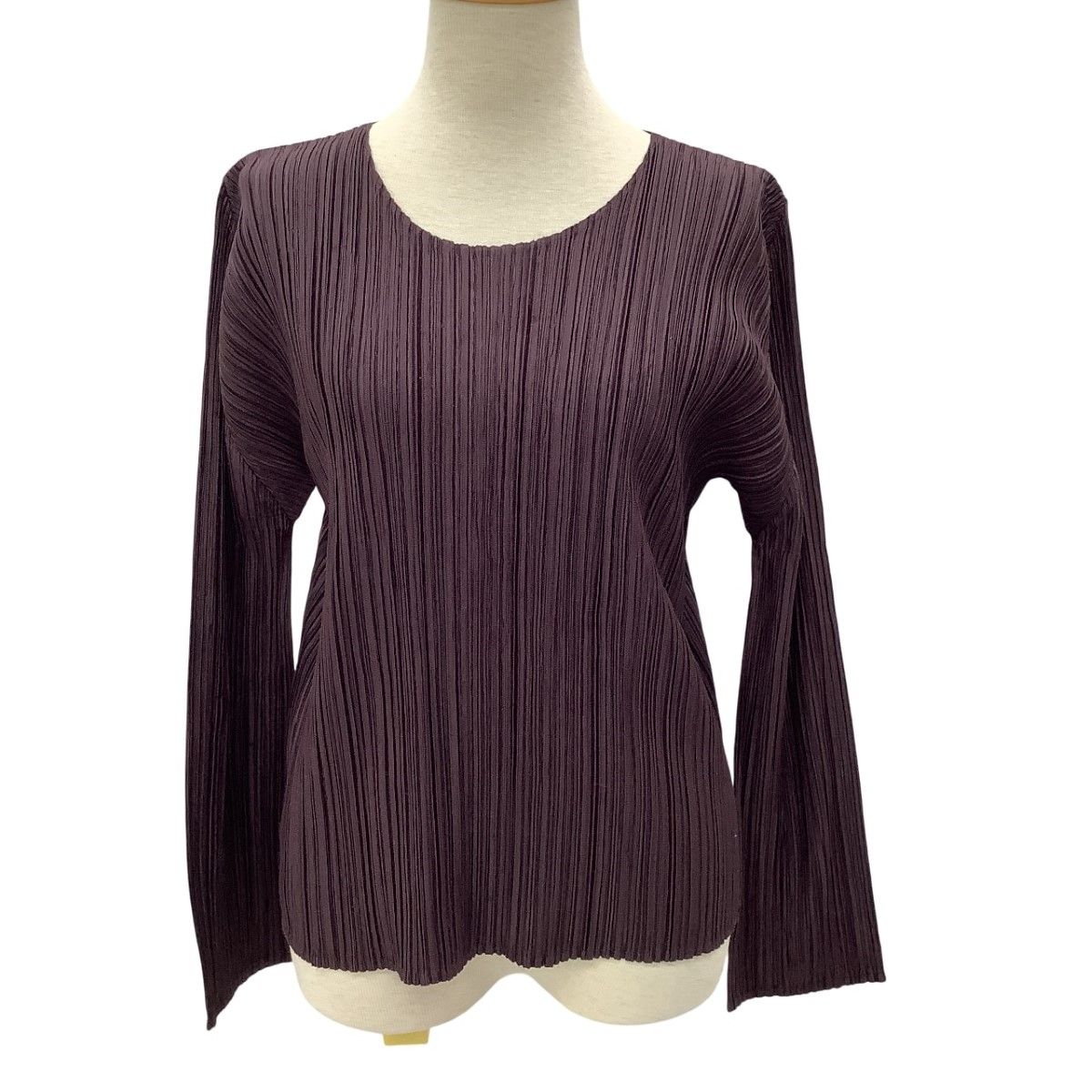ISSEY MIYAKE イッセイミヤケ PLEATS PLEASE カットソー SIZE 3 PP93-JK696 パープル
