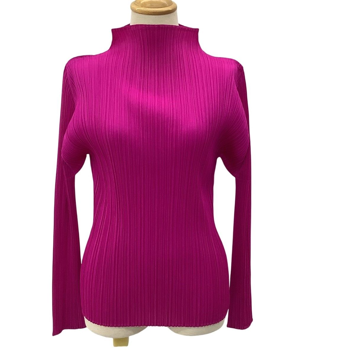 ISSEY MIYAKE イッセイミヤケ PLEATS PLEASE カットソー SIZE 3 PP93-JK163 ショッキングピンク