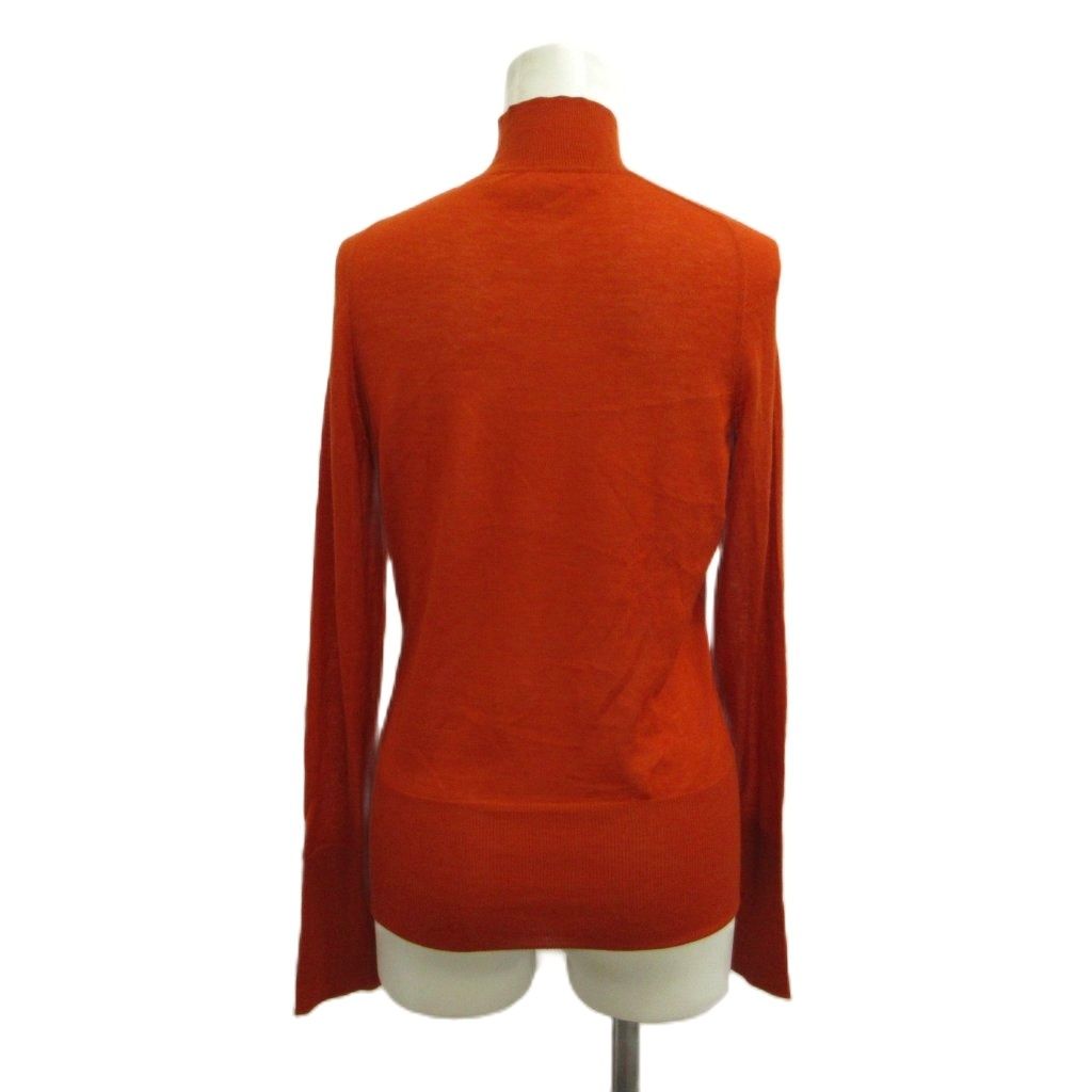 エルメス HERMES ニット セーター カシミヤ ME オレンジ ハイネック