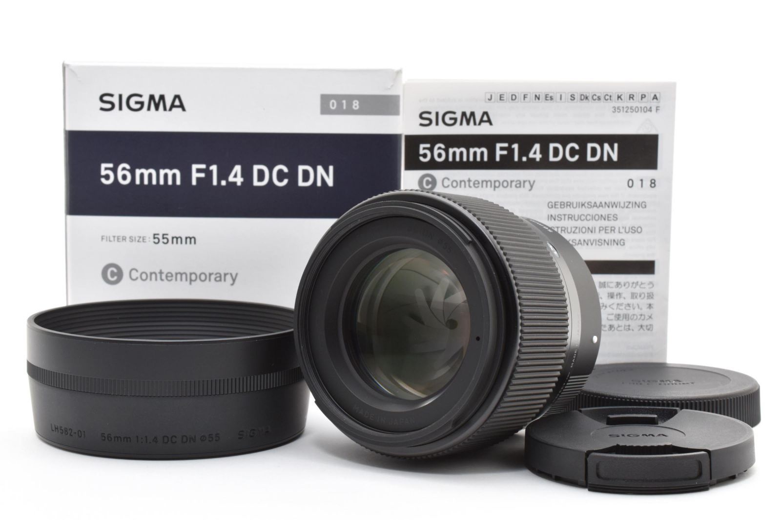 【返品保証】★新品級★シグマ SIGMA 56mm F1.4 DC DN Contemporary ソニーE SONY★ L398#8291