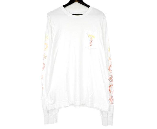 クロムハーツ CHROME HEARTS 【 GRADIENT T BAR LS TEE 】 グラデーション ロゴ ロングスリーブ Tシャツ w27398