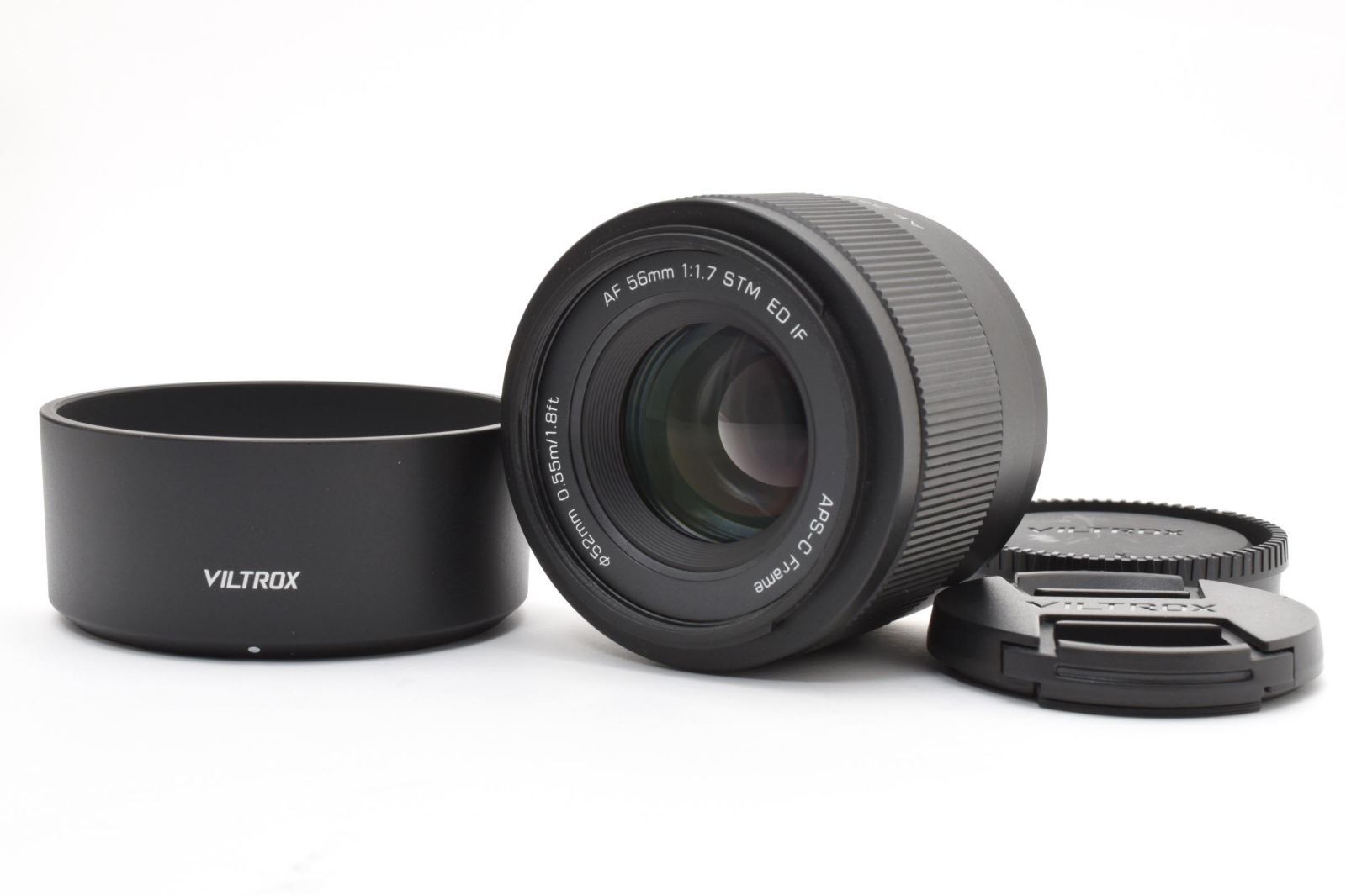 【返品保証】★極上品★ビルトロックス VILTROX AF 56mm F1.7 AIR STM ED IF フジフイルムX用 ブラック★ L158#8368