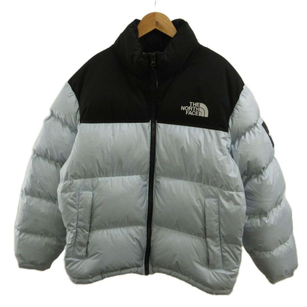 ザノースフェイス ホワイトレーベル THE NORTH FACE WHITE LABEL ノベルティヌプシダウンジャケット アウター L 水色 ライトブルー ハイネック 長袖 NJ1DP62O /PP ■ECD006