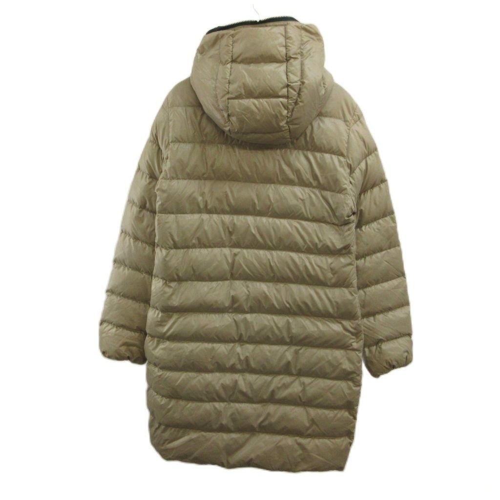 DUVETICA フード付きベージュダウンジャケット デュベティカ DUVETICA ダウンコート 44 ベージュ フード付き 長袖