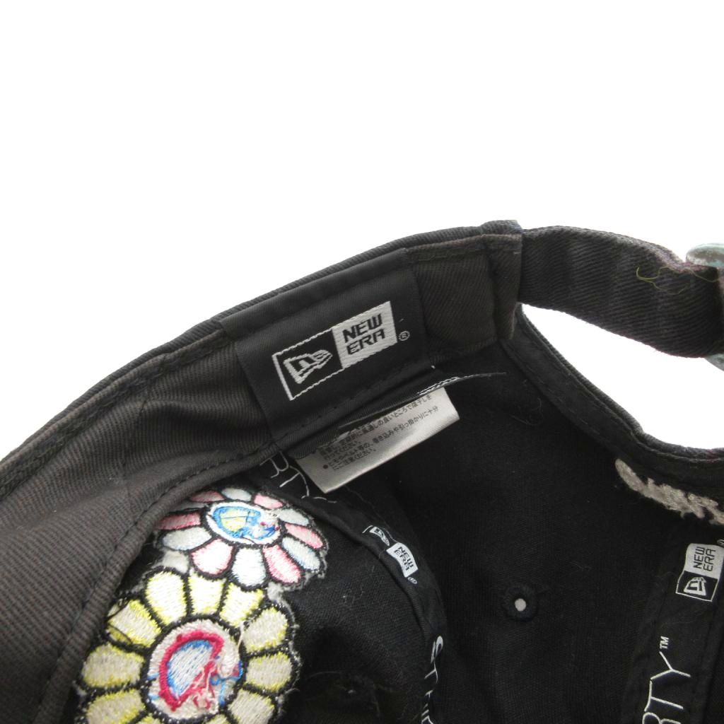 ニューエラ NEW ERA 村上隆 9THRTY キャップ 帽子 花柄 コットン 黒