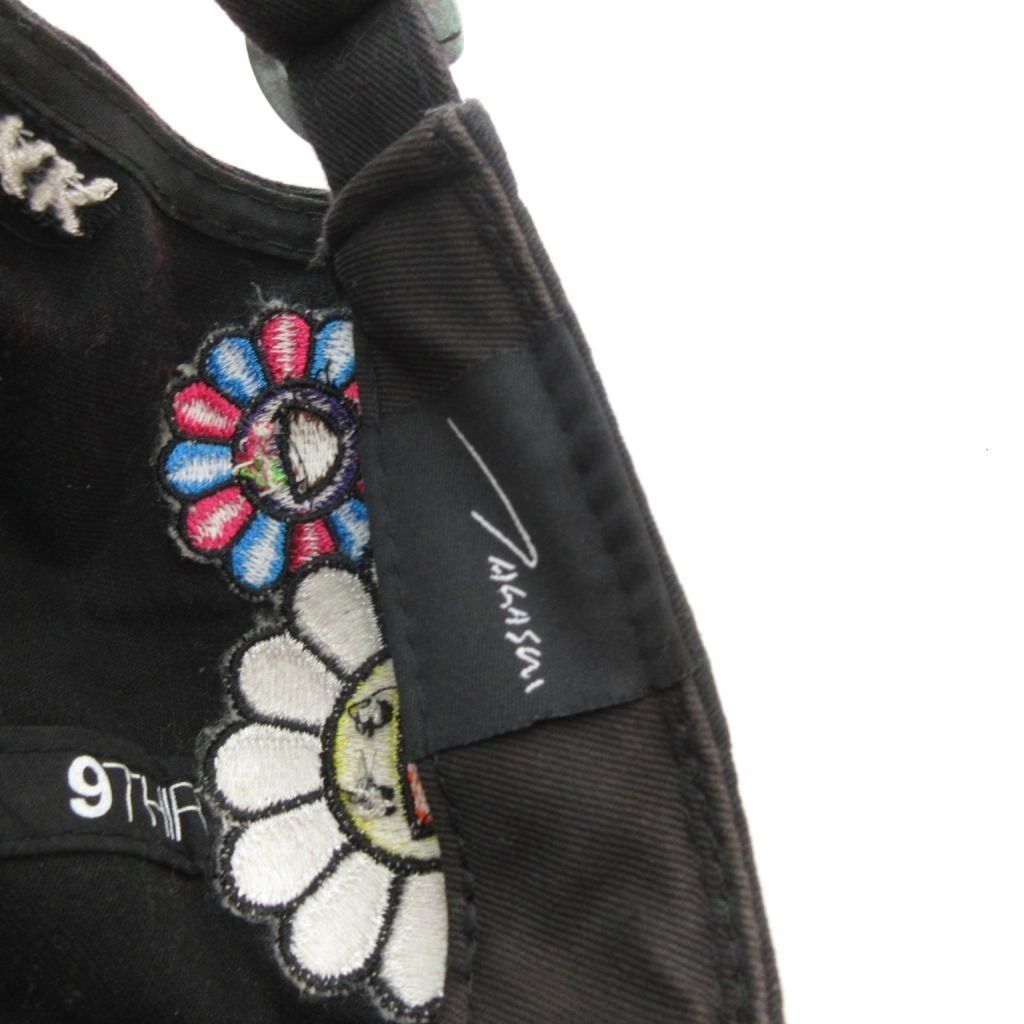 ニューエラ NEW ERA 村上隆 9THRTY キャップ 帽子 花柄 コットン 黒